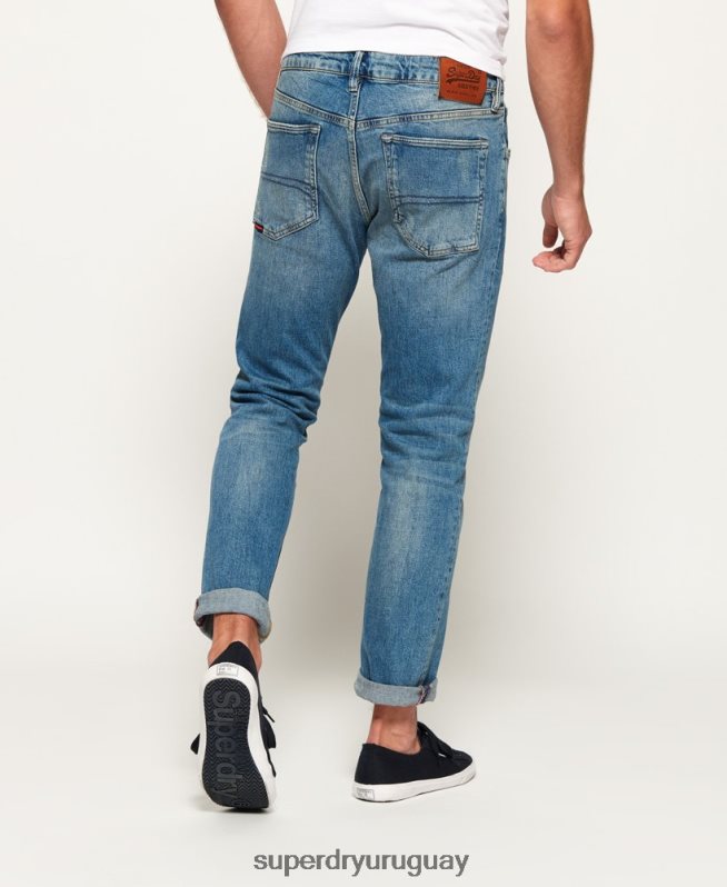 uy Superdry hombres vaqueros rectos Daman vaqueros DT2N8Z1234 ropa