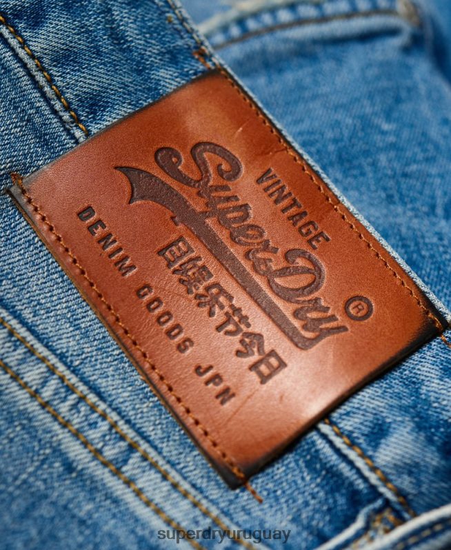 uy Superdry hombres vaqueros rectos Daman vaqueros DT2N8Z1234 ropa