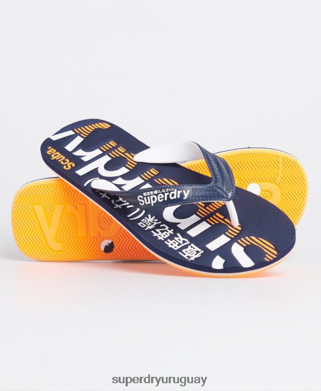 uy Superdry hombres chanclas clásicas con logo Armada DT2N8Z1936 zapatos