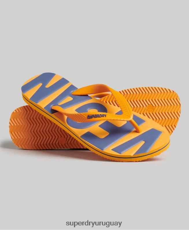 uy Superdry hombres chanclas clásicas veganas vintage oro DT2N8Z1925 zapatos