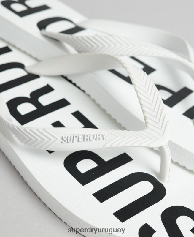 uy Superdry hombres chanclas deportivas code core blanco DT2N8Z62 zapatos