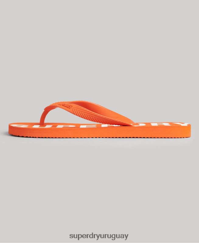 uy Superdry hombres chanclas deportivas code core naranja DT2N8Z1893 zapatos
