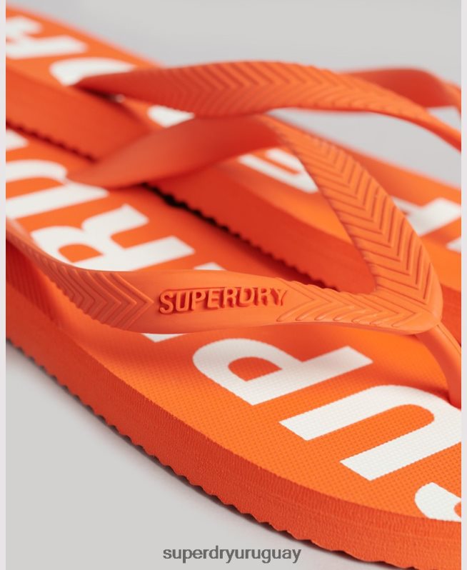 uy Superdry hombres chanclas deportivas code core naranja DT2N8Z1893 zapatos
