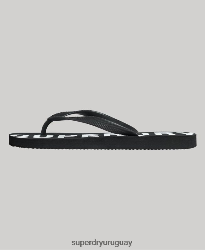 uy Superdry hombres chanclas deportivas code core negro DT2N8Z1915 zapatos