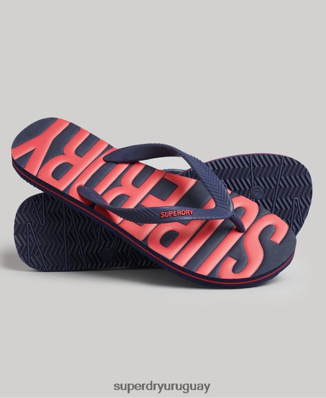 uy Superdry hombres chanclas veganas Armada DT2N8Z1896 zapatos