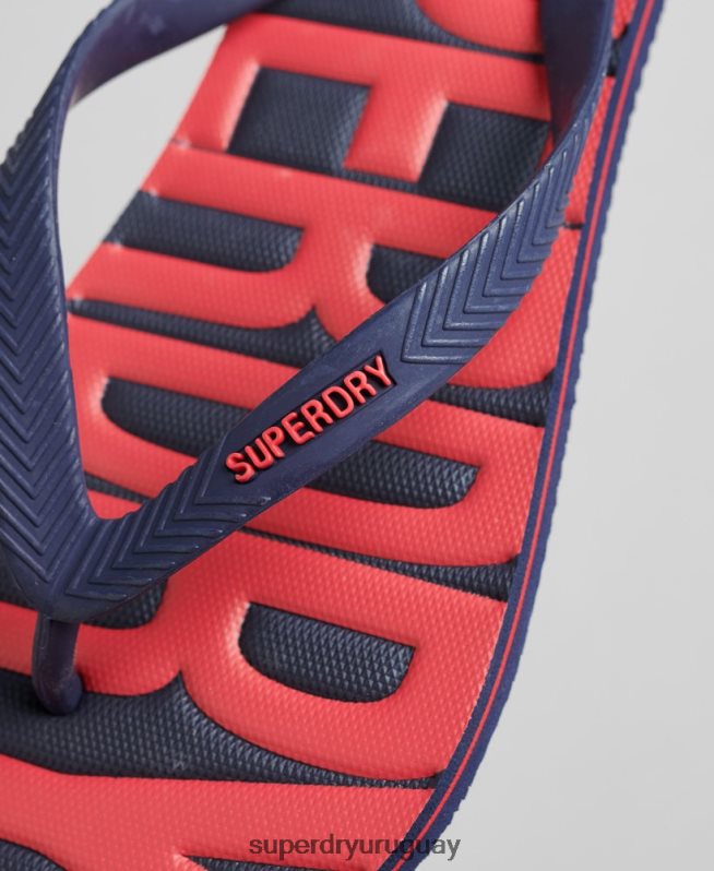 uy Superdry hombres chanclas veganas Armada DT2N8Z1896 zapatos