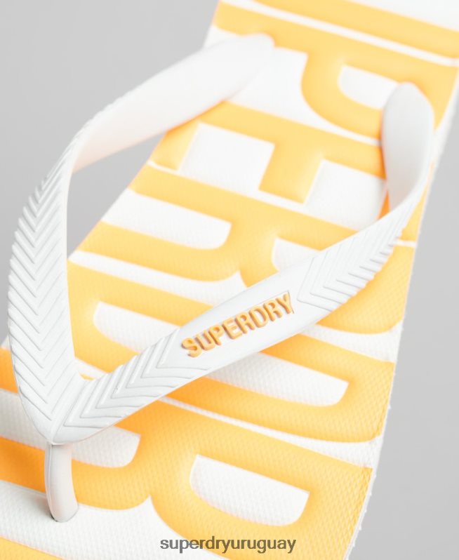 uy Superdry hombres chanclas veganas blanco DT2N8Z1902 zapatos