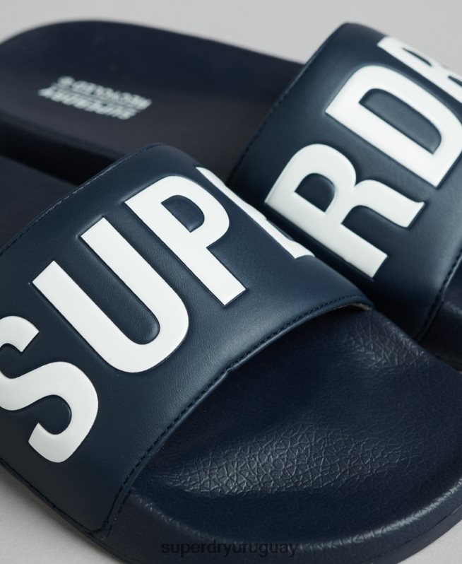 uy Superdry hombres Deslizadores de grupo de núcleo de código Armada DT2N8Z1907 zapatos