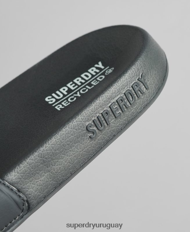 uy Superdry hombres Deslizadores de grupo de núcleo de código gris oscuro DT2N8Z1889 zapatos