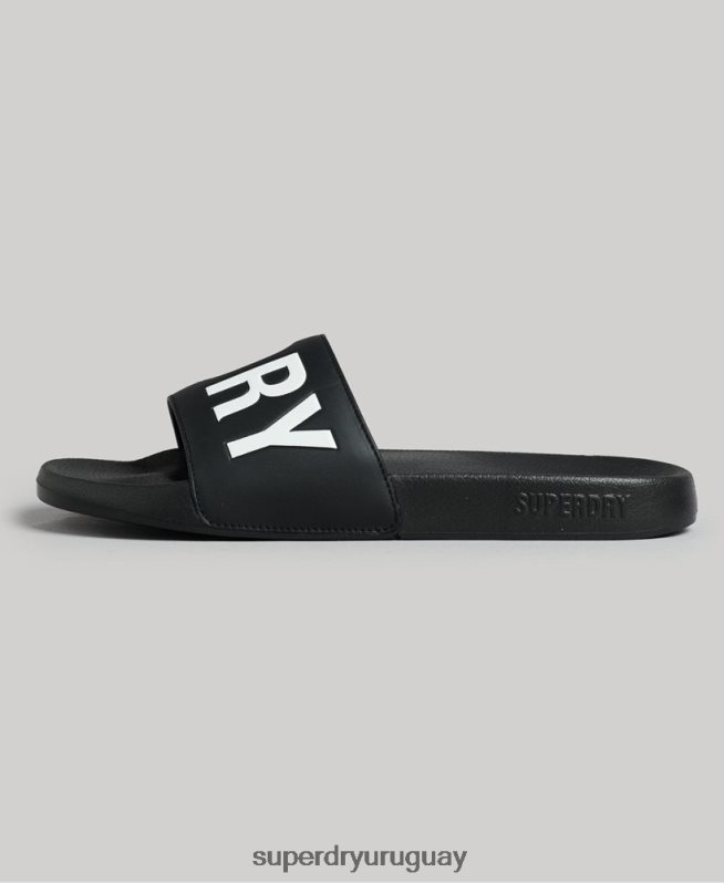 uy Superdry hombres Deslizadores de grupo de núcleo de código negro DT2N8Z1903 zapatos