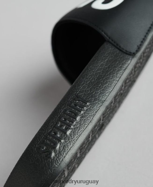 uy Superdry hombres Deslizadores de grupo de núcleo de código negro DT2N8Z1903 zapatos