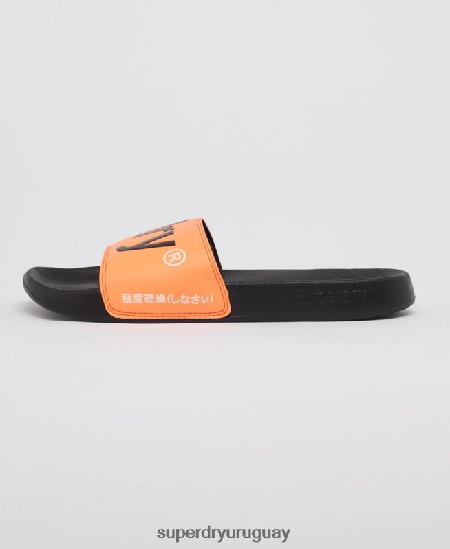 uy Superdry hombres chanclas clásicas con logo naranja DT2N8Z1934 zapatos