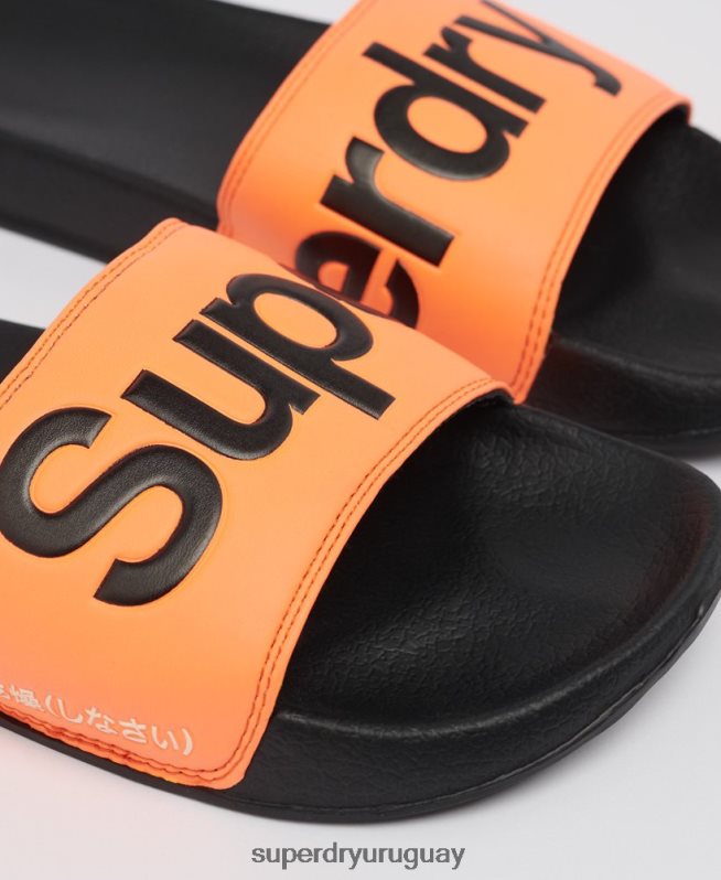 uy Superdry hombres chanclas clásicas con logo naranja DT2N8Z1934 zapatos