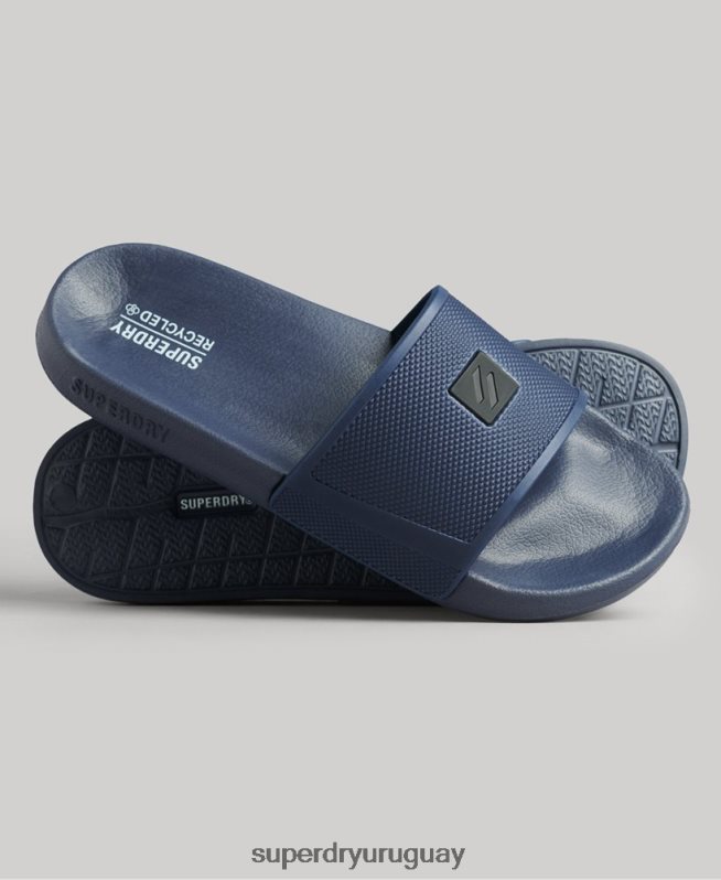 uy Superdry hombres controles deslizantes de tecnología de código azul DT2N8Z99 zapatos