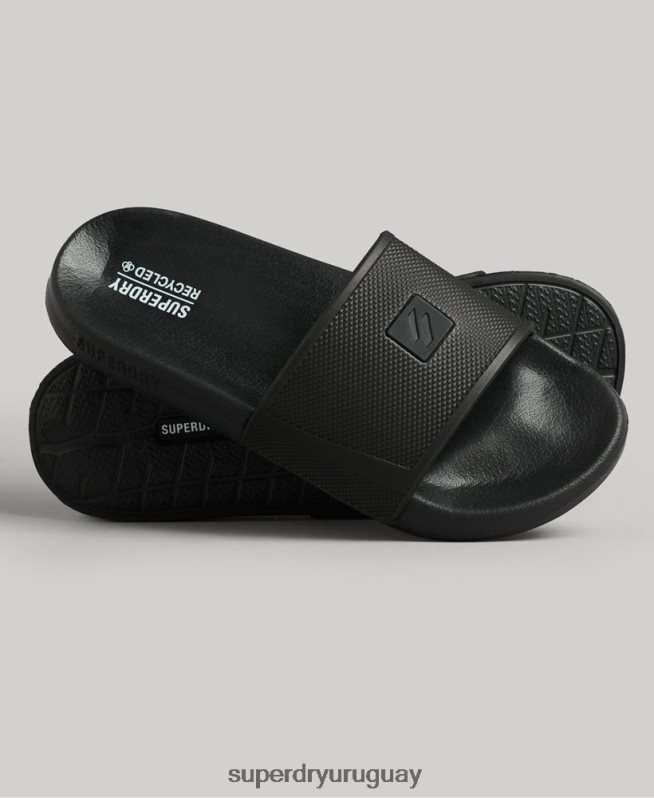 uy Superdry hombres controles deslizantes de tecnología de código negro DT2N8Z97 zapatos