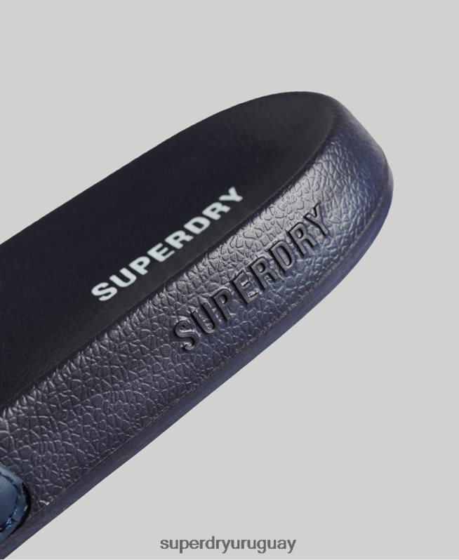 uy Superdry hombres deslizadores de piscina central Armada DT2N8Z1885 zapatos