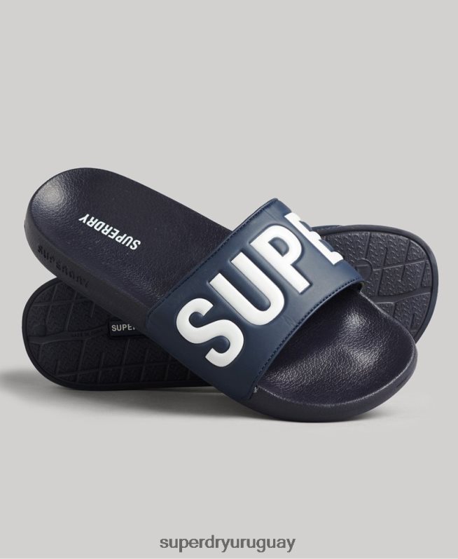 uy Superdry hombres deslizadores de piscina central Armada DT2N8Z1905 zapatos
