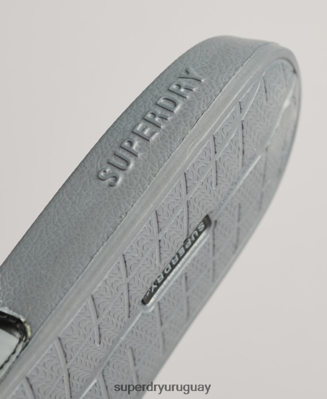 uy Superdry hombres deslizadores de piscina central negro DT2N8Z46 zapatos