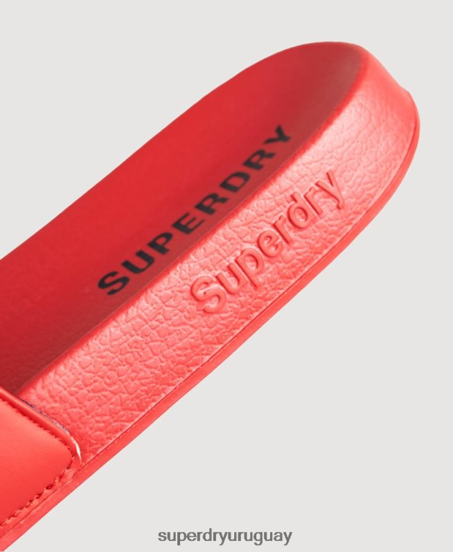 uy Superdry hombres deslizadores de piscina central rojo DT2N8Z1920 zapatos