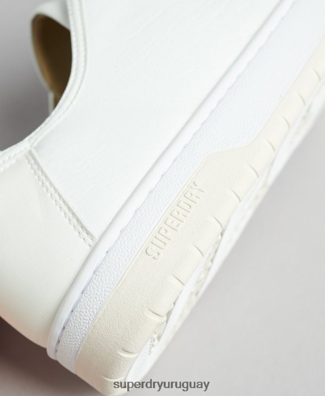 uy Superdry hombres tenis bajos vegan basket blanco DT2N8Z1897 zapatos