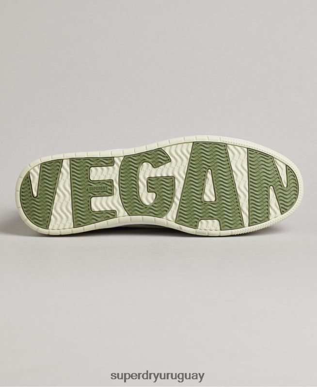 uy Superdry hombres tenis bajos vegan basket verde DT2N8Z1894 zapatos