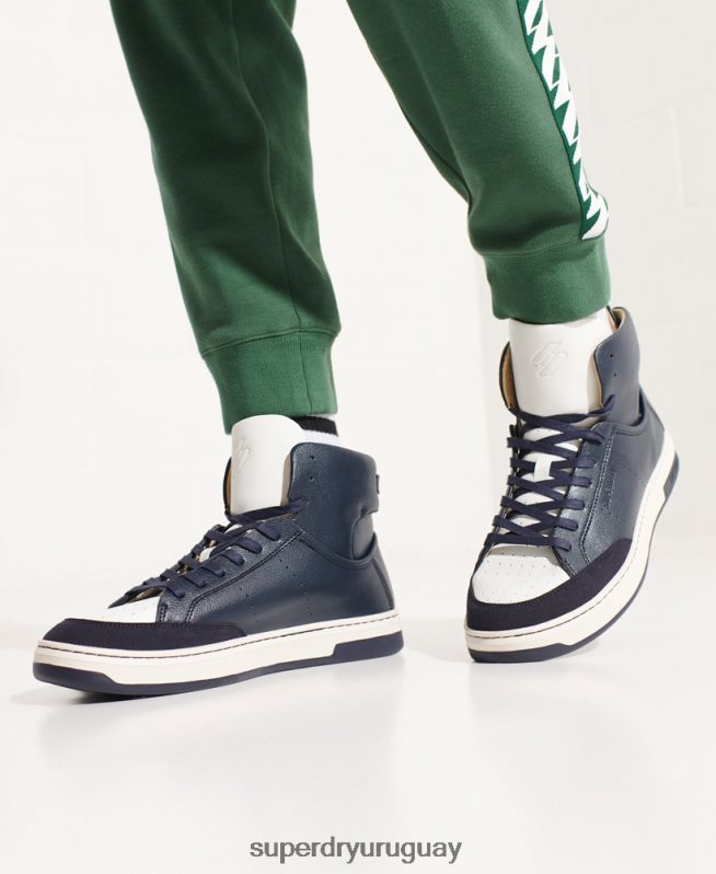 uy Superdry hombres zapatillas altas vegan basket sport Armada DT2N8Z1926 zapatos