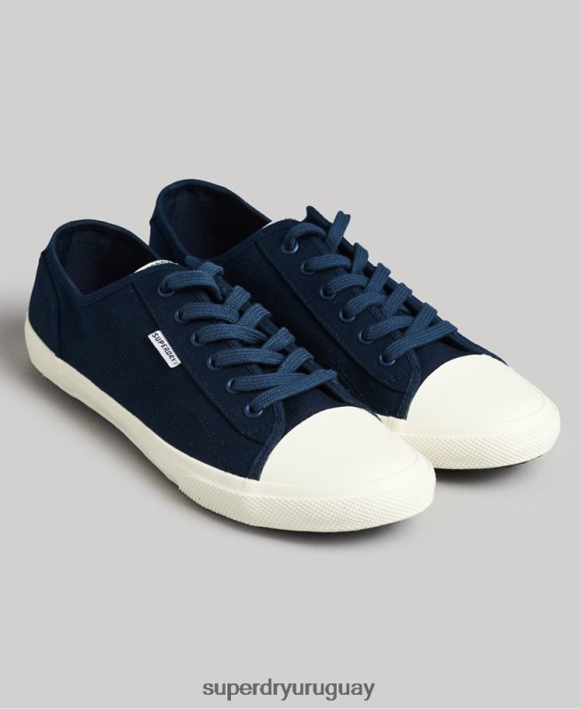 uy Superdry hombres zapatillas casual veganas de lona Armada DT2N8Z1953 zapatos