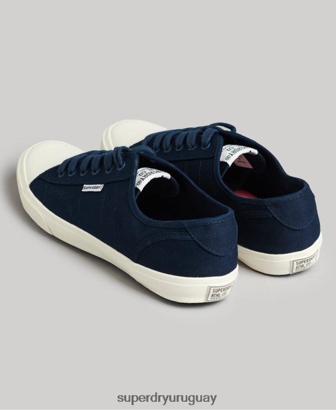 uy Superdry hombres zapatillas casual veganas de lona Armada DT2N8Z1953 zapatos