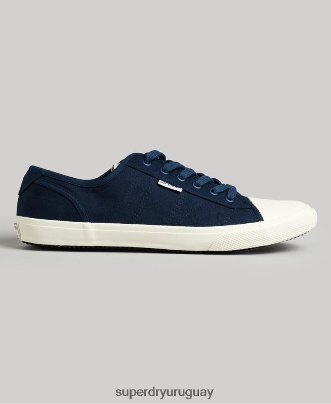 uy Superdry hombres zapatillas casual veganas de lona Armada DT2N8Z1953 zapatos