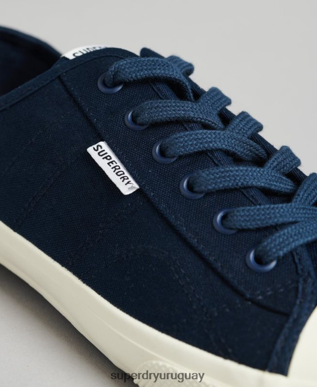 uy Superdry hombres zapatillas casual veganas de lona Armada DT2N8Z1953 zapatos