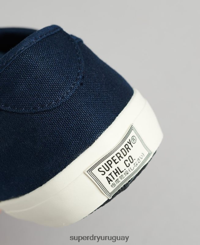 uy Superdry hombres zapatillas casual veganas de lona Armada DT2N8Z1953 zapatos