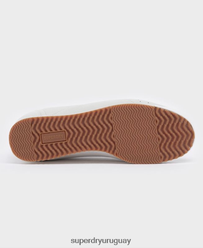 uy Superdry hombres zapatillas deportivas de pista retro veganas gris DT2N8Z1940 zapatos