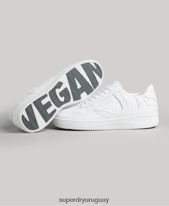 uy Superdry hombres zapatillas deportivas veganas gruesas blanco DT2N8Z1937 zapatos