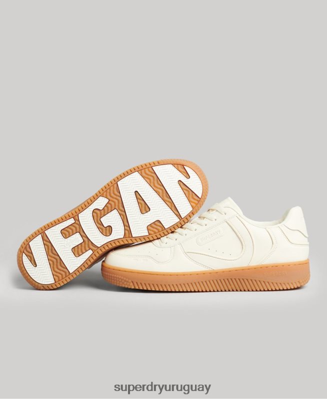 uy Superdry hombres zapatillas deportivas veganas gruesas blanco DT2N8Z1946 zapatos