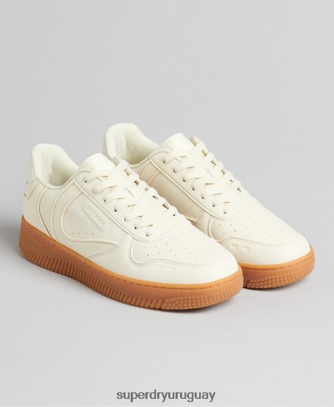 uy Superdry hombres zapatillas deportivas veganas gruesas blanco DT2N8Z1946 zapatos