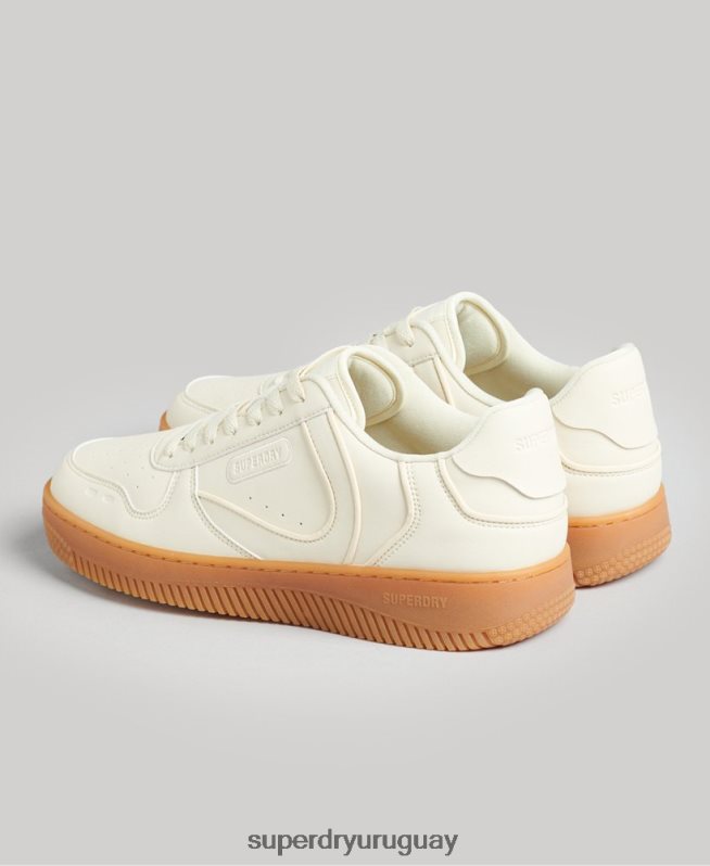 uy Superdry hombres zapatillas deportivas veganas gruesas blanco DT2N8Z1946 zapatos