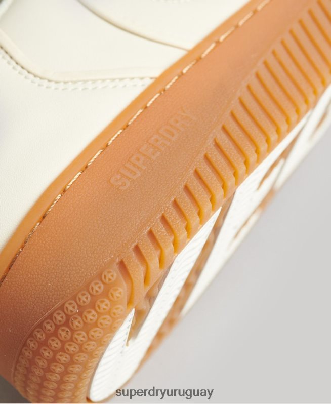 uy Superdry hombres zapatillas deportivas veganas gruesas blanco DT2N8Z1946 zapatos