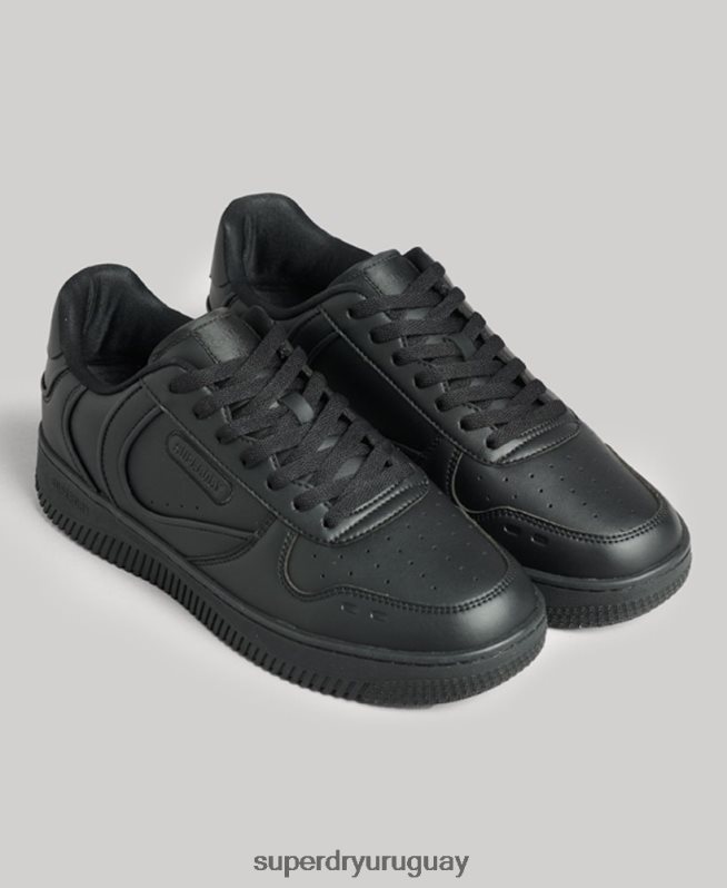uy Superdry hombres zapatillas deportivas veganas gruesas negro DT2N8Z1935 zapatos