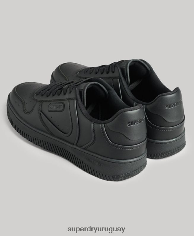uy Superdry hombres zapatillas deportivas veganas gruesas negro DT2N8Z1935 zapatos