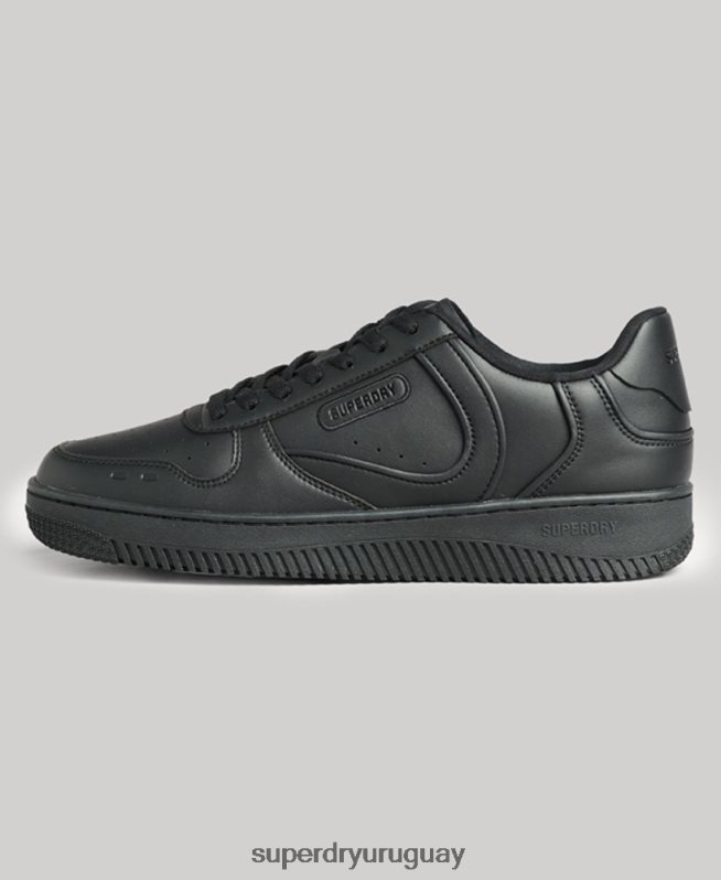 uy Superdry hombres zapatillas deportivas veganas gruesas negro DT2N8Z1935 zapatos
