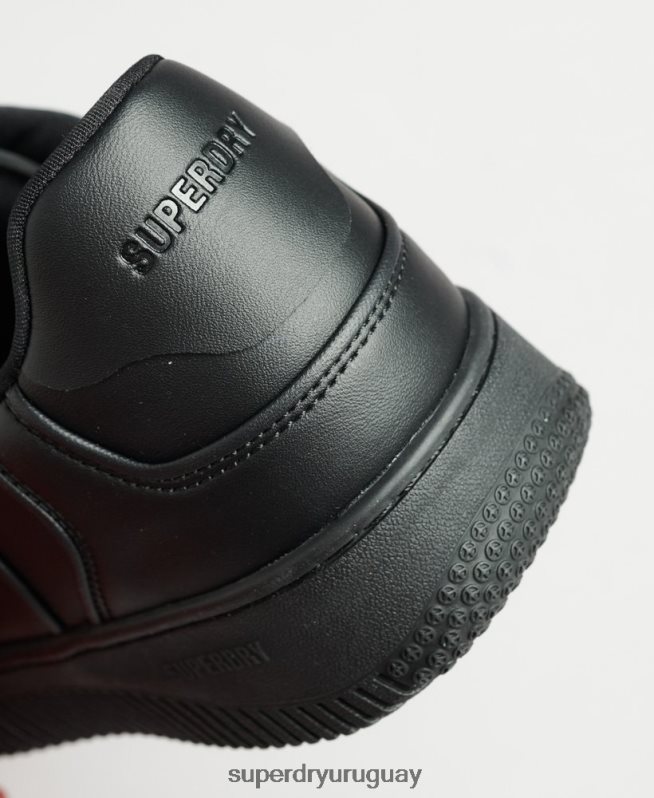 uy Superdry hombres zapatillas deportivas veganas gruesas negro DT2N8Z1935 zapatos