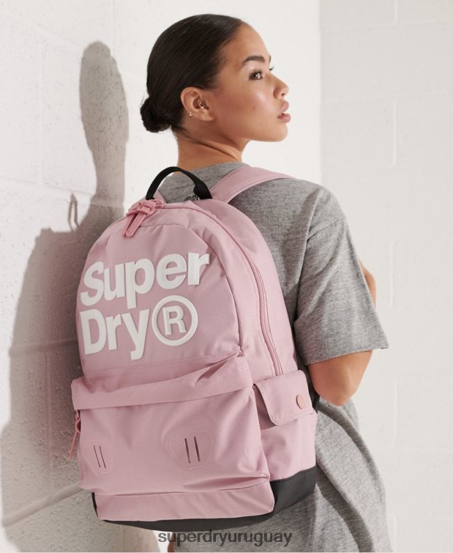 uy Superdry mujer mochila borde montana rosa DT2N8Z4272 accesorios