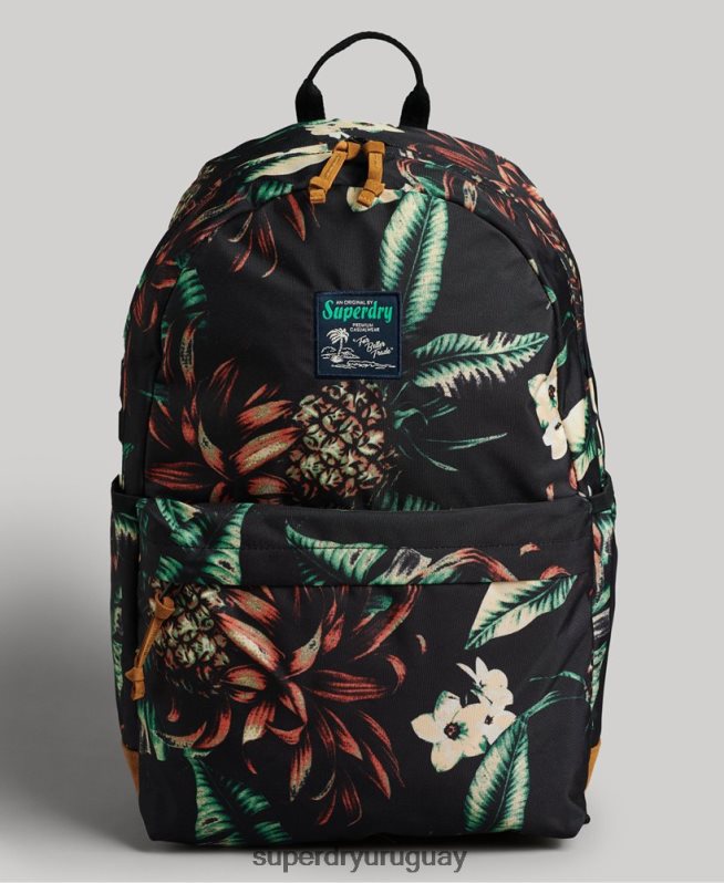 uy Superdry mujer mochila con motivo estampado negro DT2N8Z4217 accesorios