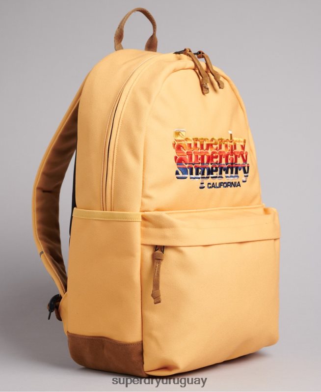 uy Superdry mujer mochila con motivo gráfico amarillo DT2N8Z1602 accesorios