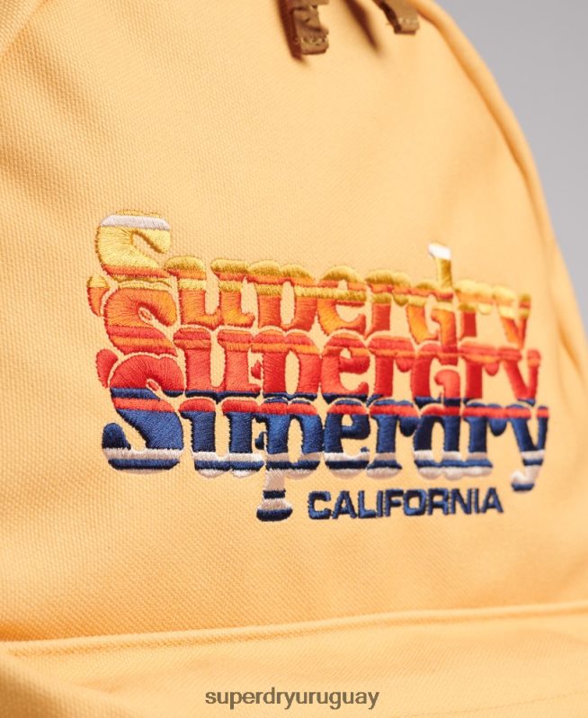uy Superdry mujer mochila con motivo gráfico amarillo DT2N8Z1602 accesorios