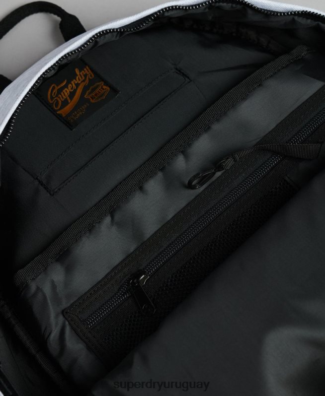 uy Superdry mujer mochila con motivo gráfico gris claro DT2N8Z1596 accesorios