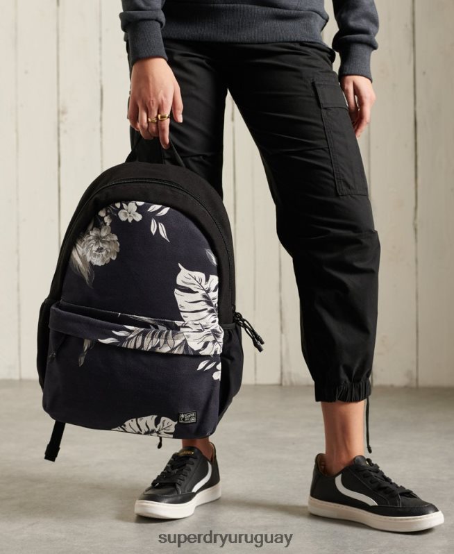 uy Superdry mujer mochila montana con estampado cali negro DT2N8Z6615 accesorios