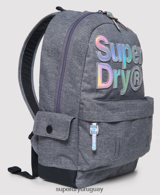 uy Superdry mujer mochila montana con relleno holográfico gris DT2N8Z4222 accesorios