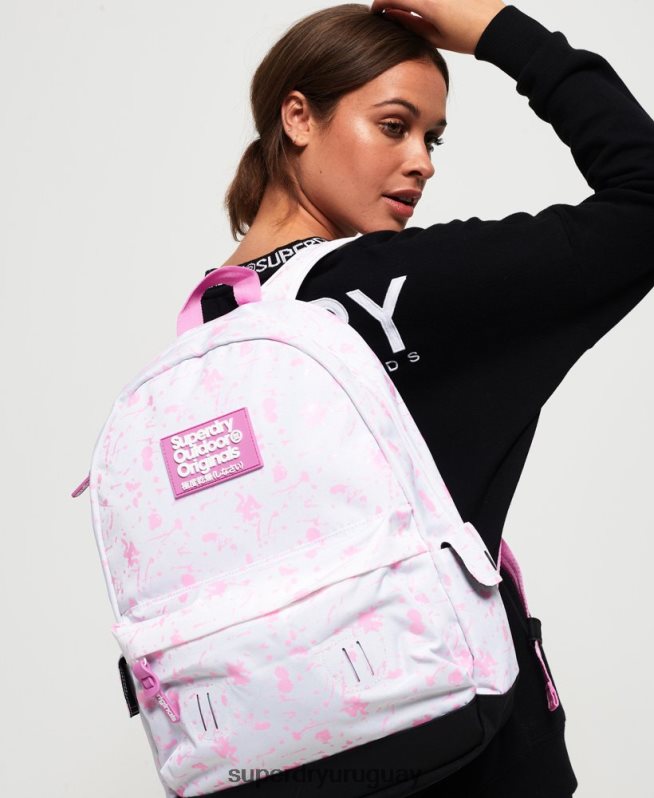 uy Superdry mujer mochila montana edición impresa cambio de color blanco DT2N8Z4331 accesorios
