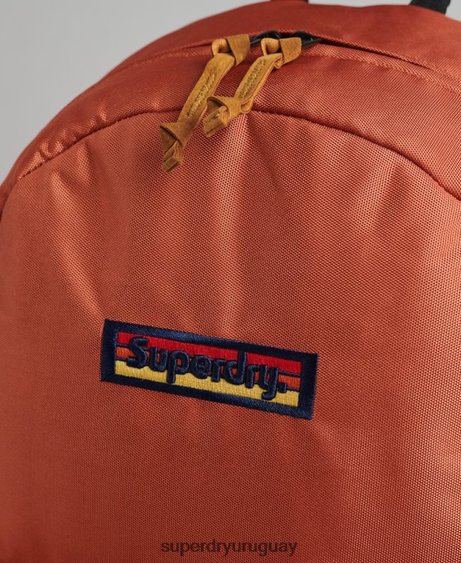 uy Superdry mujer mochila montana vintage con micro bordado naranja DT2N8Z1609 accesorios